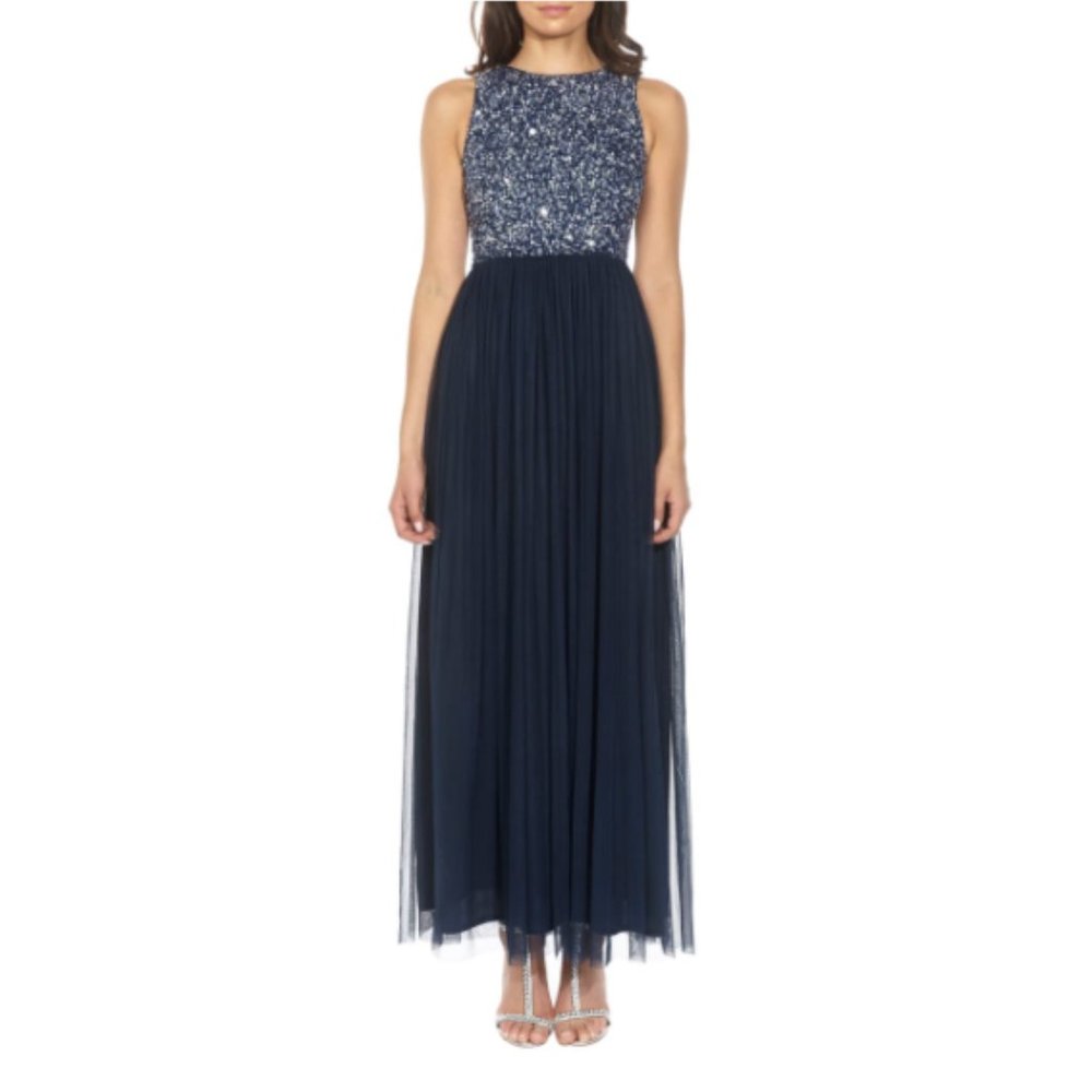 Picasso Embellished Bodice Evening Dress - M